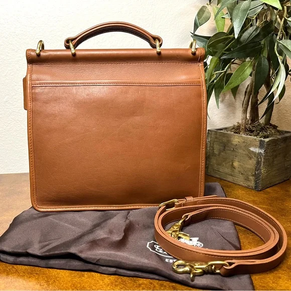 NEW COACH VINTAGE WILLIS BAG, BRITISH TAN No. 9927 - Picture 3 of 13